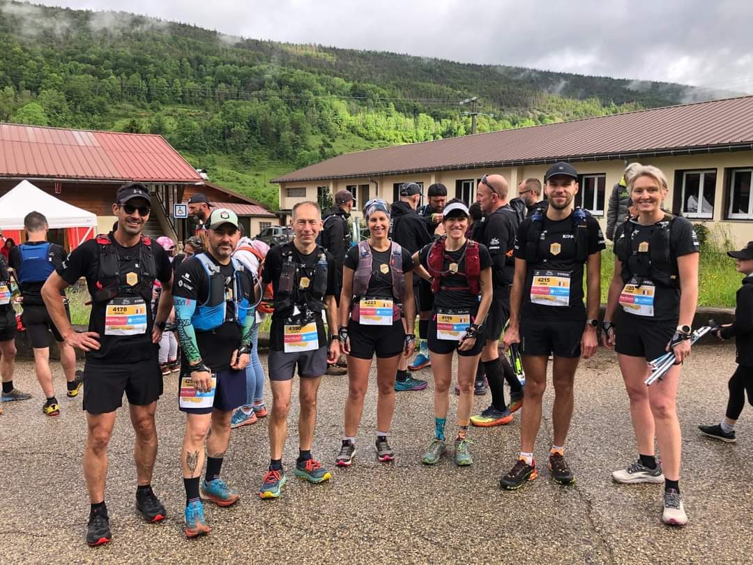 Coureurs du 45km au départ